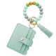 thumbnail image 1 of Pulsera llavero billetera, llavero de silicona con cuentas, llavero con borla y tarjetero para mujer, 1 of 5