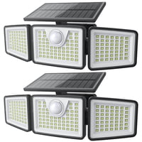 Luces Solares Daphino 2500Lm Para Exteriores Con Sensor De Movimiento, 2 Unidades