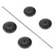thumbnail image 2 of Set de discos de pesas Fitvids 36 kg, vinilo, barra de 1 pulgada, 1,5 m, 2 of 4