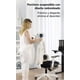 thumbnail image 2 of Silla Ergonómica Oficina Ejecutiva Reclinable Con Colgador Homer Design Negro Algodón, 2 of 8