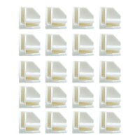 Magideal - Conectores De Rejilla De Armario De Almacenamiento, Piezas De Repuesto De Cubo, Cierre De Armario, Clip De Hebilla Para Estante , Redondo Blanco Ángulo Blanco