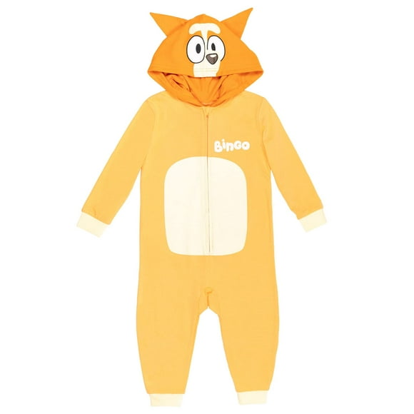 Mono de cosplay Bluey Bingo para niños pequeños con cremallera de 7 a 8 años