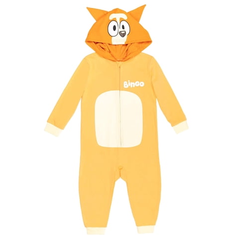 Overall Bluey Bingo Para Niños Pequeños Con Cremallera, Cosplay 5T
