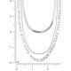 thumbnail image 3 of Collar Believe by Brilliance Triple Capa Plateado 45cm, 3 of 3