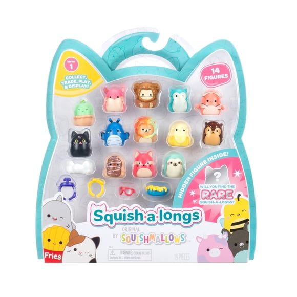 Squish-a-Longs, paquete de 14 unidades, serie 1 con 14 mini-Squish de 2,5 cm