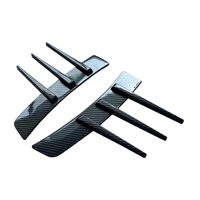 Ioensy - 2 Piezas De Pegatinas Ligeras Para Delantal De Ventilación Lateral De Coche, Accesorio Para Automóvil, Fibra De Carbono