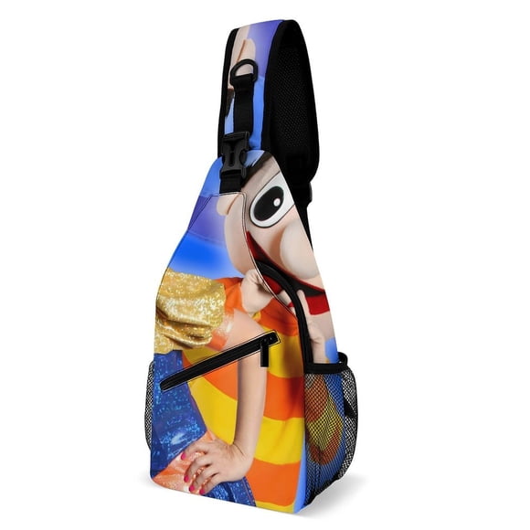 Bely y Beto Riñonera Bandolera con Estampado Integral para Hombres y Mujeres, Bolso Cruzado Gráfico de Tendencia, Mochila de Hombro Streetwear para Ciclismo y Deportes, Riñonera Versátil Casual
