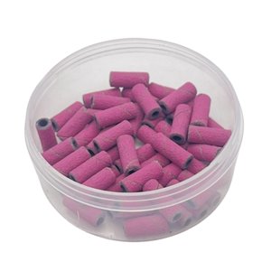 Ioensy - 50X Mini Bandas De Lijado De Uñas Accesorios De Manicura Herramienta Para Máquina De Archivo De 3,1Mm Rojo 240