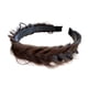 thumbnail image 1 of Diadema Trenzada Para El Cabello, Diadema Trenzada Hecha A Mano, Banda Para El Cabello Gruesa Para Mujer, Marrón Oscuro, 1 of 4