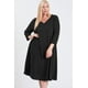 thumbnail image 3 of Vestido Con Cuello En V Y Bolsillos Ocultos Talla 2xl, 3 of 6
