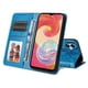 thumbnail image 5 of Funda tipo cartera FOXDOCK para Samsung Galaxy A04E , diseño girasol en relieve, cuero PU, cierre magnético, soporte y tarjetero, 5 of 5