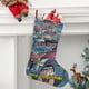 thumbnail image 2 of Hotel Transylvania Tema: Calcetines de Navidad, fino lino blanco para colgar en escaleras y chimenea, decoración navideña para el hogar, regalo de Navidad. 45cm × 32cm, 2 of 5