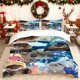 thumbnail image 1 of Featuring a Cute Otter Collage This Printed Duvet Cover Set Includes Bedding Essentials: a Duvet Cover And Two Pillowcases Soft And Comfortable It'S Perfect for, 1 of 1