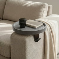 Santú Home & Deco - Mesa Para Sofá Gris Redonda