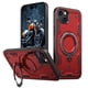 thumbnail image 1 of Para Apple iPhone 14 Plus Funda con Soporte de Anillo en O Magnético Invisible, Funda de Teléfono a Prueba de Golpes, Rojo, para iPhone 14 Plus, 1 of 6