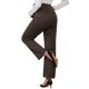 thumbnail image 3 of INSPIRE CHIC Pantalones de Maternidad de Pierna Ancha para Mujeres Sobre la Barriga Elásticos y Ajustables con Bolsillos Marrón 2XL, 3 of 6