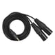 thumbnail image 2 of Cable De Audio De Interconexión Equilibrado Macho XLR Dual De 3,5 Mm TRS Macho A 3 Metros, 2 of 2