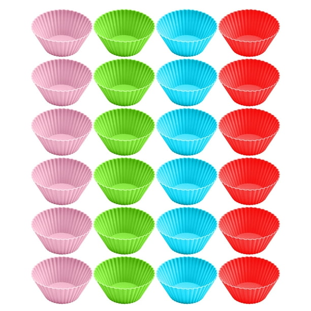 Bandeja para hornear Moldes de silicona para mini cupcakes, capacillos para mini cupcakes, capacillos para repostería y postres