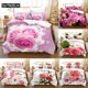 thumbnail image 1 of Pink Rose Bedding Set Linens Quilt Duvet Cover Comforter Pillow Case Full 3PCSPCS Home Texile Bed Sheets, 1 of 5