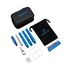 Ioensy - Llave De Trinquete Para Bicicleta Con Estuche De Transporte Kit De Herramientas Portátil Para Reparación De Neumáticos De Bicicleta