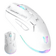thumbnail image 1 of Mouse Gamer Blanco Luz Rgb Conexión Inalámbrica O Con Cable, 1 of 8