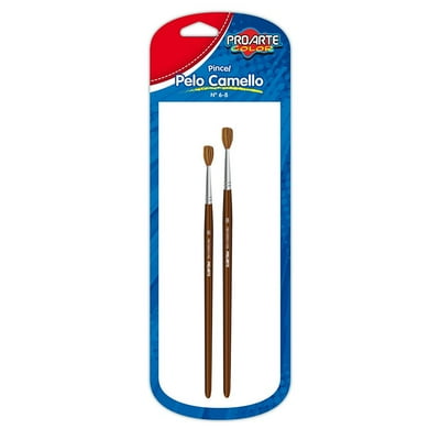 Pincel Pelo Camello N° 6 Y 8 (2 Un) 1 Un Proarte