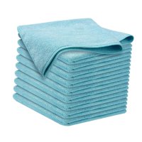 Magideal - 10 Paños De Limpieza De Microfibra, Toalla Para Limpiar Platos Húmedos Y Secos, Toalla De Cocina Absorbente, Ollas De Oficina Y Paños Para Lavar Plato Azul