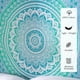 thumbnail image 4 of Tapiz Mandala RAJRANG en Algodón Verde Mar para Decoración de Dormitorio y Sala Estilo Boho Bohemio 84x54 Pulgadas, 4 of 6
