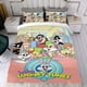 thumbnail image 4 of Bebés Looney Tunes Conjunto de sábanas temático, trío de piezas, cómodo y amigable con la piel, diseño único, regalo de decoración para el hogar para familiares, amigos y fans,135cm *200cm, 4 of 6