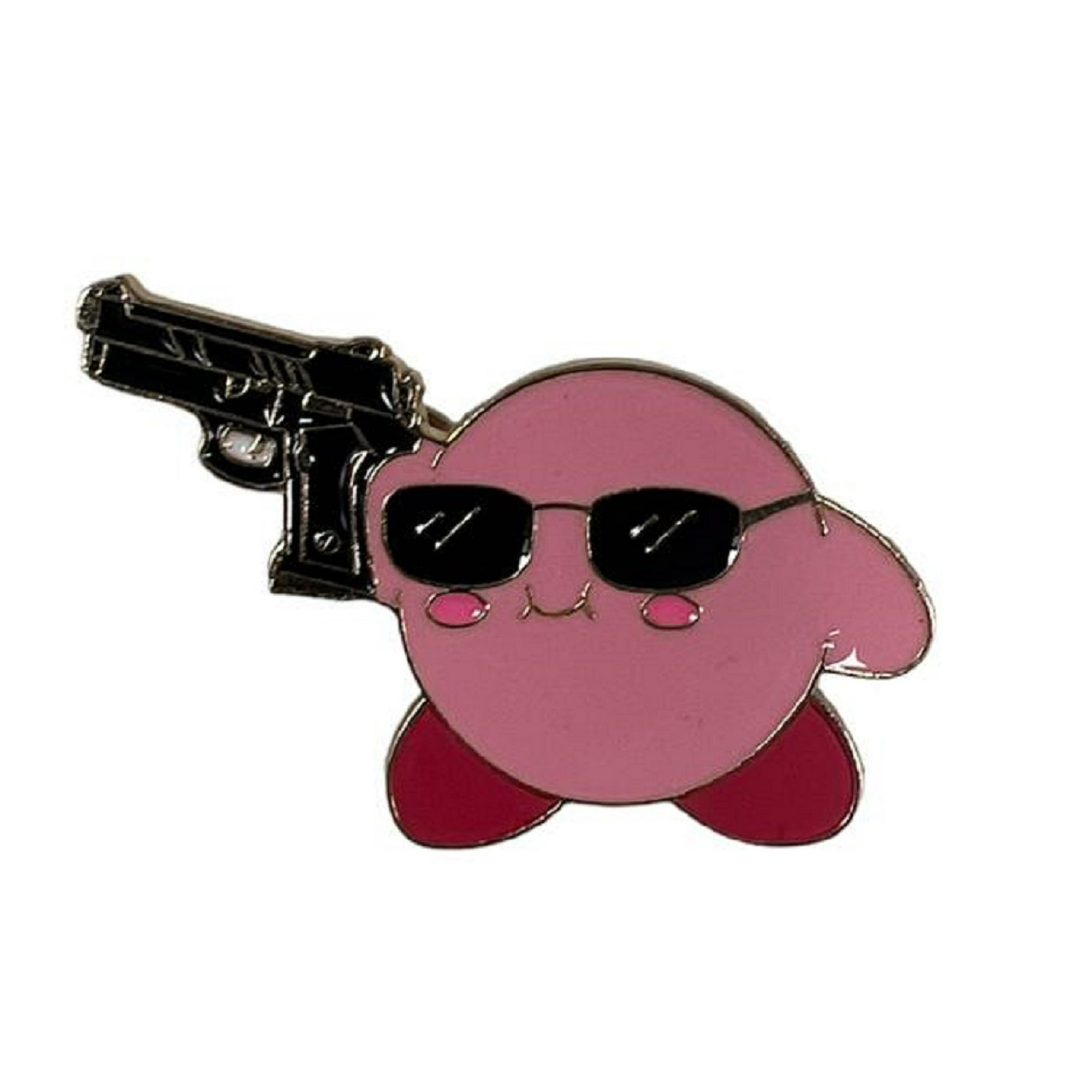 Genérico - Pins Nintendo Broche Metálico 3cm Kirby Pistola