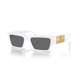 thumbnail image 1 of Anteojos de Sol Versace Rectangulares con Montura Blanca y Lentes Gris Oscuro 54 mm, 1 of 5