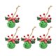 thumbnail image 1 of 5x Campanas De Navidad Multiusos Con Estrella Recortada Para Guirnalda De Ventana Navidad Verde 4cm, 1 of 5