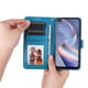 thumbnail image 3 of Funda tipo cartera FOXDOCK para OPPO Reno4Z 5G , diseño girasol en relieve, cuero PU, cierre magnético, soporte y tarjetero, 3 of 5