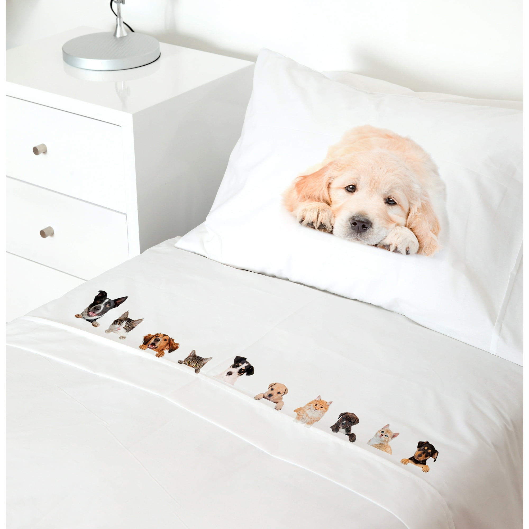 Tuyo Print - Juego De Sábanas 1,5 Pl Animal Friend