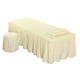 thumbnail image 1 of SPA Mesa De Masaje Juego De Ropa De Cama Falda De Cama Funda De Almohada Funda De Taburete Beige-L, 1 of 5