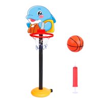 Ioensy - Aro De Baloncesto Para Niños Con Soporte Y Bomba De Bola Ajustable Para Niños Y Niñas, Animal Marino