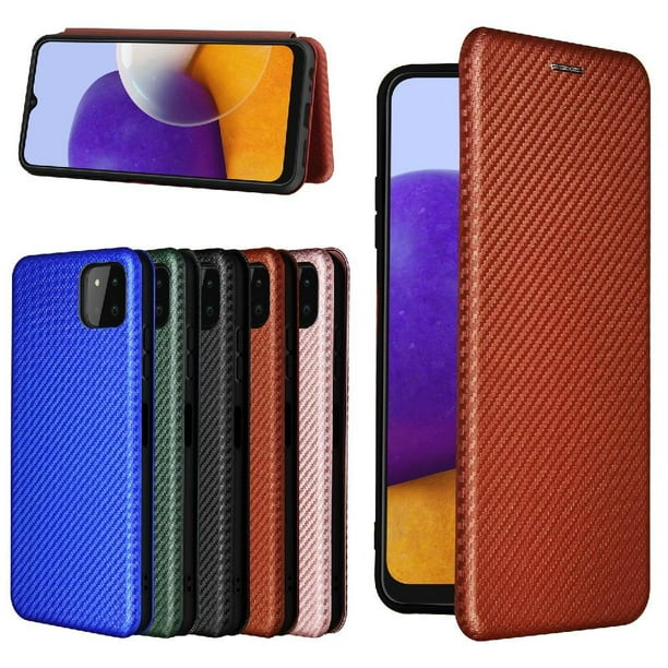 Funda Flip para FOXDOCK Samsung Galaxy A22 5G - Funda magnética de negocios, funda protectora delgada