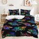 thumbnail image 1 of Shark Attack Big Deep Sea Tuna Starfish Colorful Duvet Quilt Cover Bedding Set3-Piece Bedding Set, 1 of 5