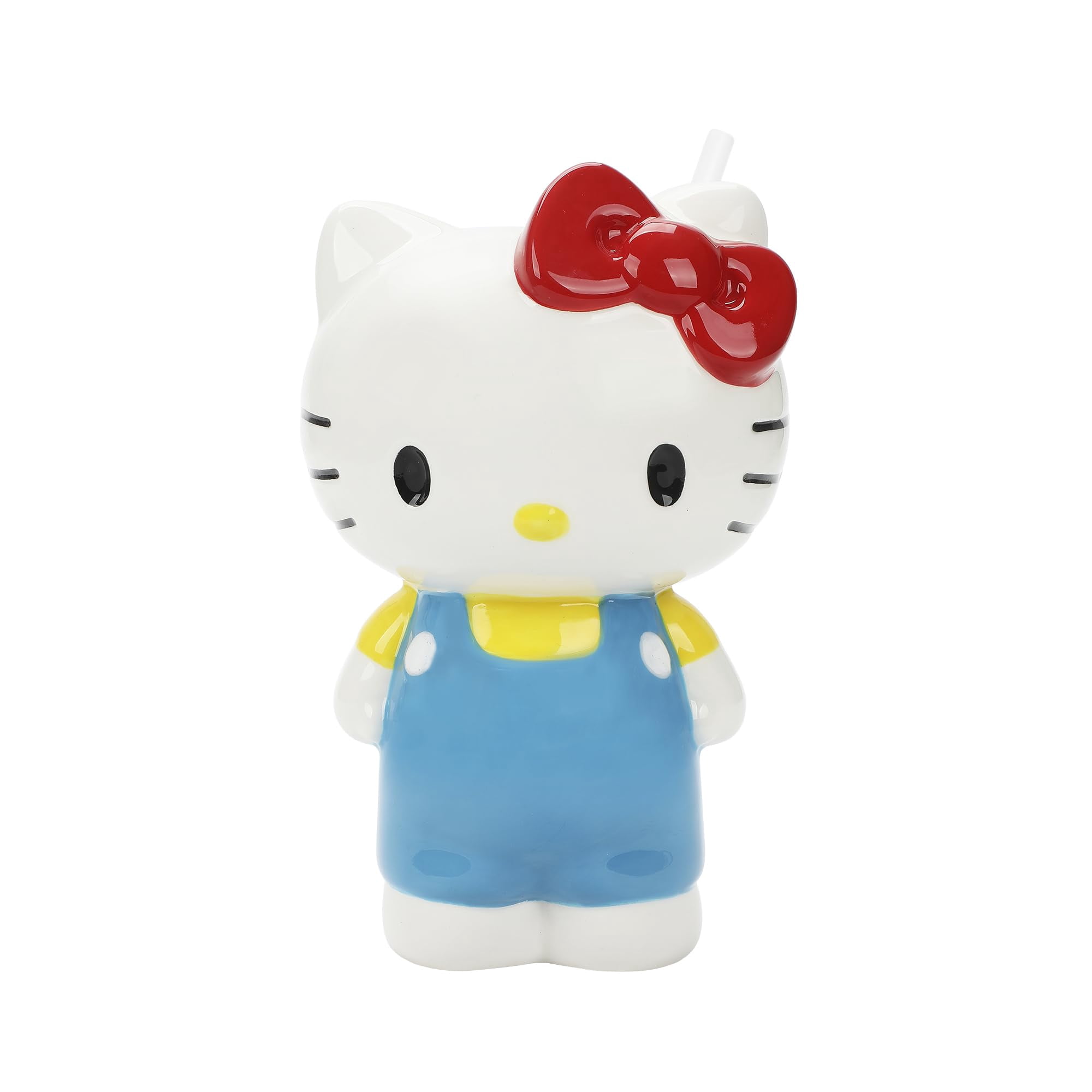 Bebedor De Cerámica Bioworld Hello Kitty De 400 Ml Con Licencia Oficial