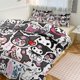 thumbnail image 1 of Kuromi Print Bedding Set Pattern Duvet Cove Set 3 Pieces 1 Quilt Cover And 2 Pillowcases for Women Men Teens, 1 of 5