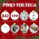 thumbnail image 3 of Arbol Navidad 1.90m Artificial Blanco Pino Pachon Jardimex Color Blanco, 3 of 7