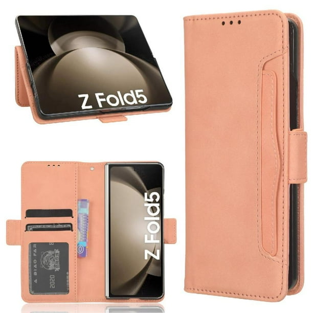 Funda Tipo Billetera FOXDOCK para Samsung Galaxy Z Fold 5 – Tapa Flip con Tarjetero