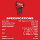 thumbnail image 5 of Llave de impacto Milwaukee M12 FUEL Stubby 3/8 con 550 pies-libras de torque, 5 of 9