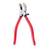 Bothyi - Herramienta De Corte De Vidrio, Alicates De Llavero De Metal Para Espejo De Vidrio Grueso, Vidrieras, Mordazas Curvas De 8 Pulgadas