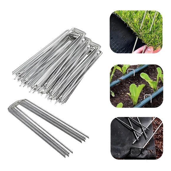 50pcs Grapas Clavos Césped Pasto Artificial Estacas De Tierra