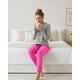 thumbnail image 2 of Pijama Mujer Algodón Peace Love Coffee Gris fucsia M, 2 of 7