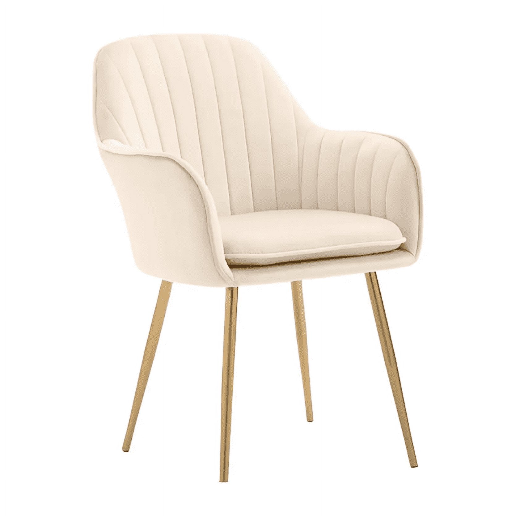 Habita2 Chile - Poltrona Sitial Murano Con Patas Doradas - Beige