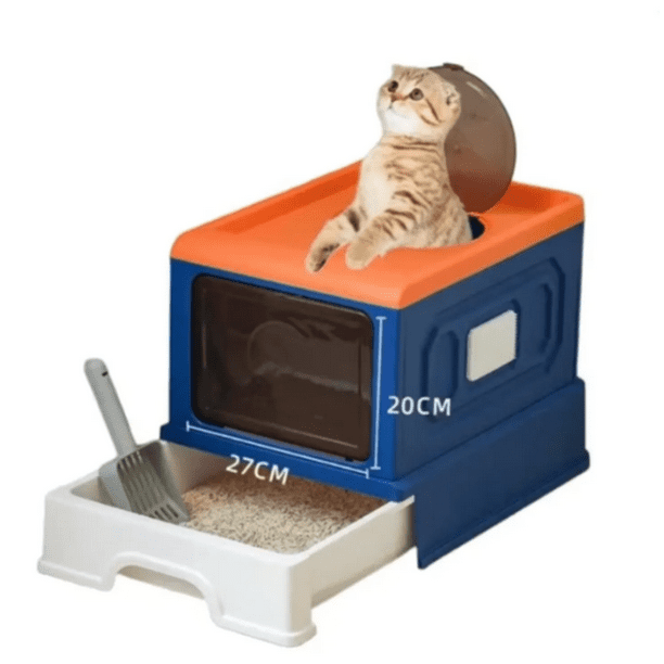 Inodoro Semicerrado Para Gatos Caja De Arena Lider