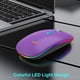 thumbnail image 3 of Ratón inalámbrico Bluetooth HOTLIFE Slim recargable LED morado, 3 of 7