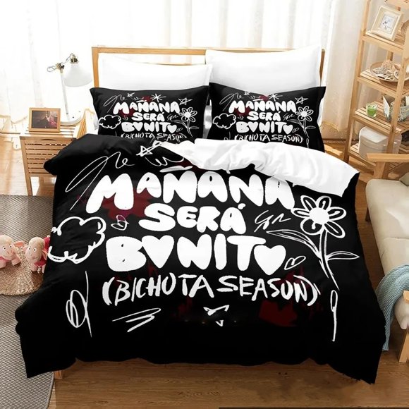 Karol G Manana Sera Bonito Bichota Bedding Set Boys Girls Duvet Cover Pillowcase Bed boys Adult